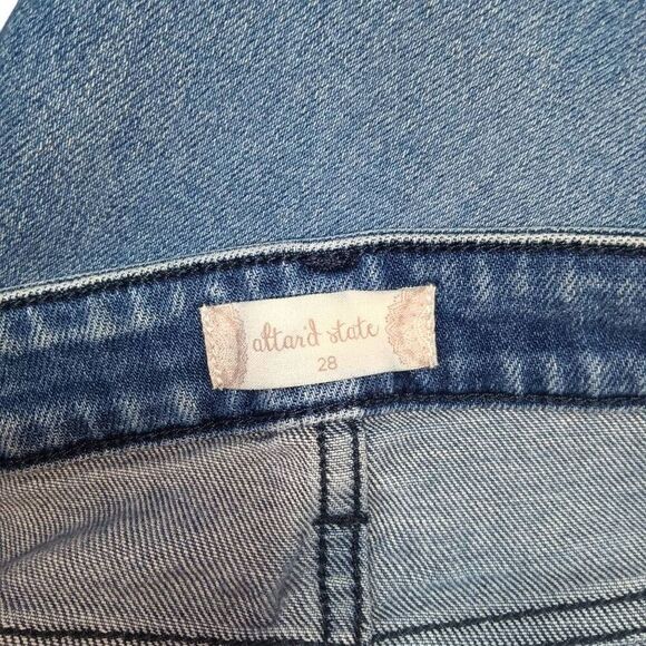Altar'd State Distroyed Jeans Sz 28 Distressed Raw Hem - Picture 7 of 11